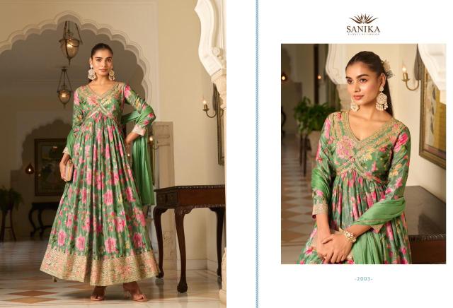 Sanika jagmag anarkali gown with dupatta wholesale in mumbai - wholesale export